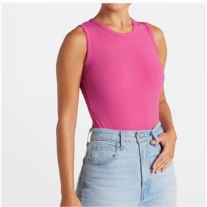 Heatherly Chana Knit Ribbed Tank Bodysuit - NWT